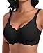 Ganado Damen Nahtloser BH Ohne Bügel Tiefem V-Ausschnitt gewellte Ränder Push Up BH Bralette Soft Bequem BH Bügellos Bustier (Schwarz, M) Baby,Schwarz günstig Kaufen-Ganado Damen Nahtloser BH Ohne Bügel Tiefem V-Ausschnitt gewellte Ränder Push Up BH Bralette Soft Bequem BH Bügellos Bustier (Schwarz, M)