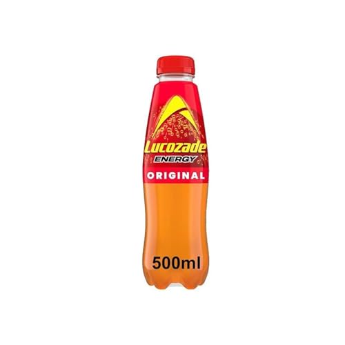 Energy Drink Bottles – Sparkling Glucose Energy Boost Flavoured Drinks – Classic Carbonated Refreshing Drink for Sports, Work, Study & Hydration (Lucozade Energy Orignal Bottles - 500ml x 12Pack) - Image 2