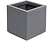 Produktbild Ondis24 Pflanzkübel Vulkan, 21L Pflanzvolumen, quadratisch, Blumenkasten mit Wasserspeicher, Balkon Outdoor, Blumenkübel (Grau)