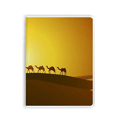 Carnet de notes camel Sunset to Silk Road à couverture souple