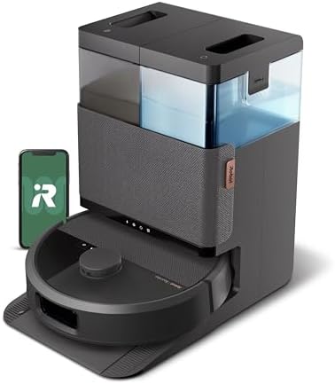 iRobot Roomba Plus 505 Combo Robot Vacuum & Mop with AutoWash Dock - Extending Spinning Mop Pads, Self-Empties, Pad Wash & Heated Drying, Self-cleaning, Recognizes & Avoids Obstacles, LiDAR Navigation