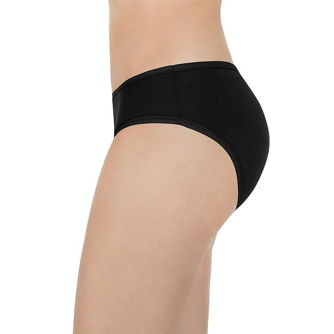 Image of LOURYN KOULYN Solid Low Rise Cotton Bikini Panty Pack(Pack of 3)