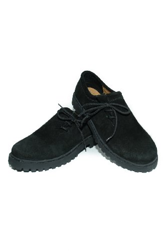 trachtenhandel , Chaussures de ville à lacets pour homme - Noir - Noir, 40 EU