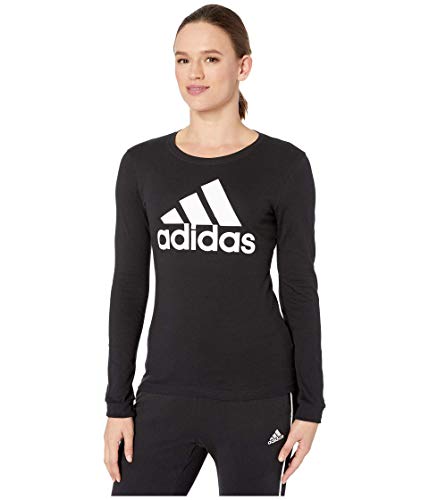 adidas womens Basic Badge of Sport Tee Black Large
