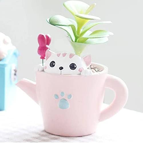 Brotherhood Enterprise Brotherhood Resin Pot Lovely Miniature Little Cat With Baby Pink Cup Designed Pot|Planters Flower Pots Succulent Polyresin Pot|Pot For Home & Garden Decor|Pots For Balcony Decor (B09FJCRQ9G) Amazon Price History, Amazon Price Tracker
