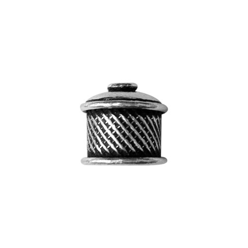 Silver Overlay End Cap CSF-213-14X14MM