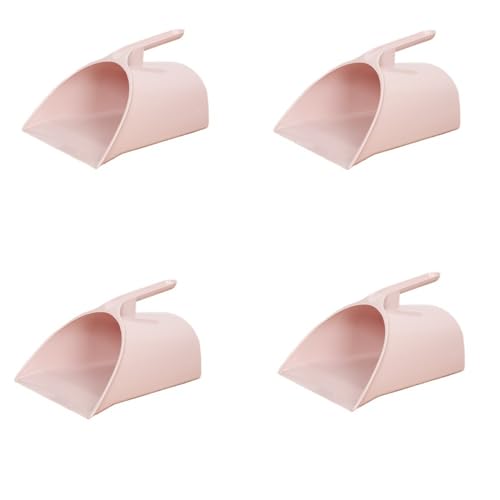 Apaeofl 家庭用ちりとり 塵取り プラスチック 手持ちちりとり ちりとり キッチン ゴミ箱 ひっかけ 手持ち ハンドヘルド ゴミ箱キッチン 立つ 掃除用 台所用 4個入り 青 (ピンク)