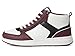 BILLY Footwear Women's Comfort DZ High, White/Wine/Black, 6 X-Wide