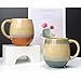 Imagen de Xfeyaqlo Taza Ceramica 650ml Precioso Vintage Taza Doble Capa Color Clash Kiln