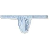 (ラポーム ユニセックス)La-Pomme UNISEX 極薄ストレッチ生地のスーパーマイクロTバック (男女兼用) ハギ無し 61789 サックスブルー F