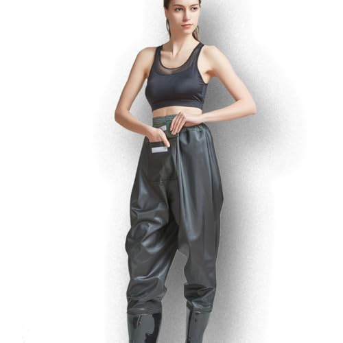Pantalones de Pesca Transpirables con Suela de PVC Cómodos para Agua 7