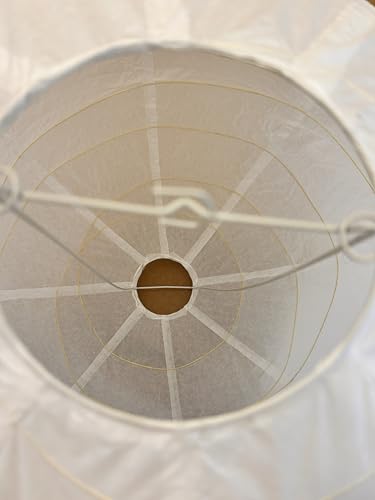 Image of (19.69'') Spheroidal Large Round Paper Lantern Lamp，White Irregular Hanging Lanterns Shades，Japanese Lantern Vintage Rice Paper Pendant Lamp Shades