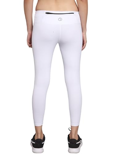 Image of TRUEREVO Sports Leggings for Women-Stretch Dryfit High Waist 7 /8th Gymwear Pants with Back Zipper Pocket-Quick Dry Activewear-Training Tights- for Yoga, Sports, Gym, Workout and Running