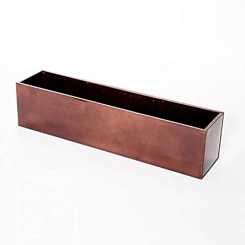 24in. Oil-Rubbed Bronze Metal Window Box Liners