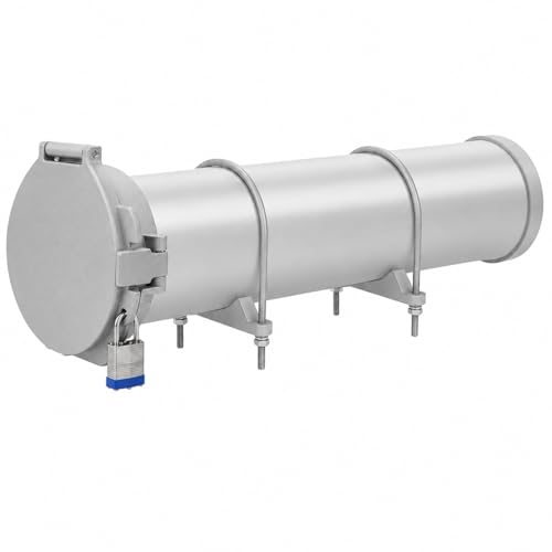 Conduit Carrier Kit Fits 6 Inch PVC Pipe Heavy-Duty Weather-Resistant Design with Secure Locking Mechanism Prevents Pipes from Falling Includes Mounting Hardware Silver (PVC Pipe Not Included)
