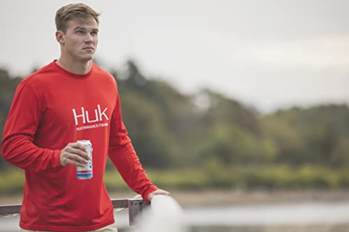 Image of HUK Men's Icon X Long Sleeve Shirt, Performance Fishing Shirt
