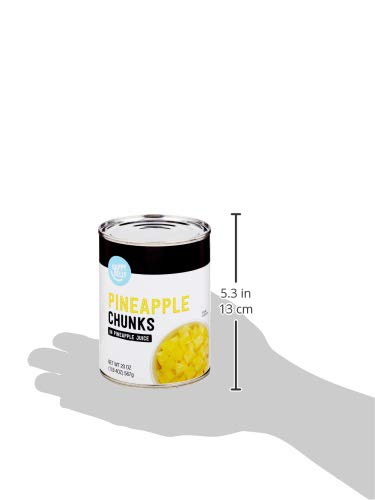 Amazon Brand - Happy Belly Pineapple Chunks, 20 Ounce
