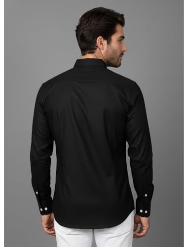 Image of Diverse Men's Solid Formal Shirt | Premium Poly Cotton Full Sleeve Regular Fit Shirt for Men | Stylish Office, Business & Casual