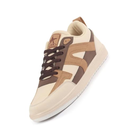 Image of FAUSTO Men Colorblocked Lace Up Sneakers | Classic Casual Shoe | Soft Cushioned Insole | Low Top Sneaker Shoes
