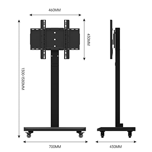 Soporte móvil para TV de 14 a 32 pulgadas, ajuste en altura miniatura 2