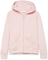 Amazon Essentials Mädchen Fleece-Kapuzenpullover mit Reißverschluss, Hell Mauve, 8 Jahre