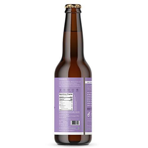 Image of Zoh Probiotics Lavender Kombucha | Tea with detoxifying acids, and digestive enzymes. Raw, unfiltered, and unpasteurized with Mother. Made with real Lavender flowers (330 ml, Pack of 6)