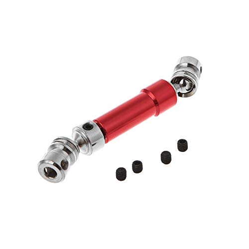 DYTWXG 1 Set Albero di Trasmissione Posteriore in Metallo CVD per WLtoys 12428 12423 1/12 RC Car Crawler Short Course Truck R7RB (Color : Red)