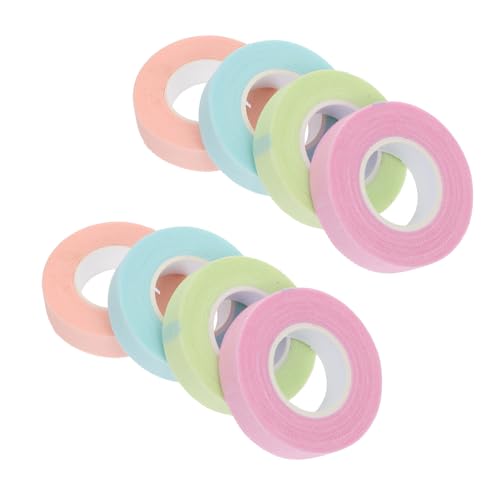 MAGICLULU Bandes Adhésives Non Tissées Outil Pratique Couleur Aléatoire 8 Pièces, Respirantes et Douces pour Isolation et Protection des Cils pour Extensions de Cils Lors