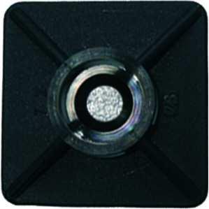 Preisvergleich Produktbild PROTEC.class PKB-BS sw Befestigungssockel 19x19mm