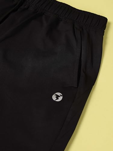 Image of TECHNOSPORT Women's Regular Fit Mid Rise Solid Track Pant with Antimicrobial, Stretchable for Gym, Workout & Sports and Regular Use