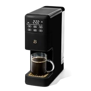 Single Serve Coffee Maker with Built-In Burr Grinder, 6 Cup Sizes, 3 Strengths and 64oz Reservoir for Custom Brewing (Black Sesame)