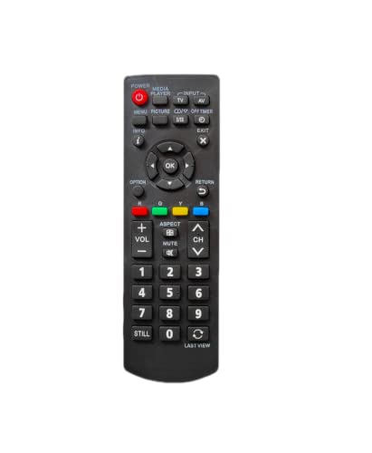 Gamius Made in India LRIPLPanasonic LED LCD TV Remote Controller (Black)