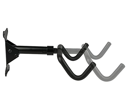 EUFAB 16422 Fahrrad Wandhalterung, klappbar und einstellbar, Schwarz