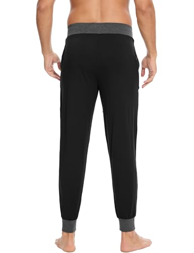 GYS Bamboo Viscose Men's Pajama Pants Soft Joggers PJ Bottoms with Pockets and Drawstring2