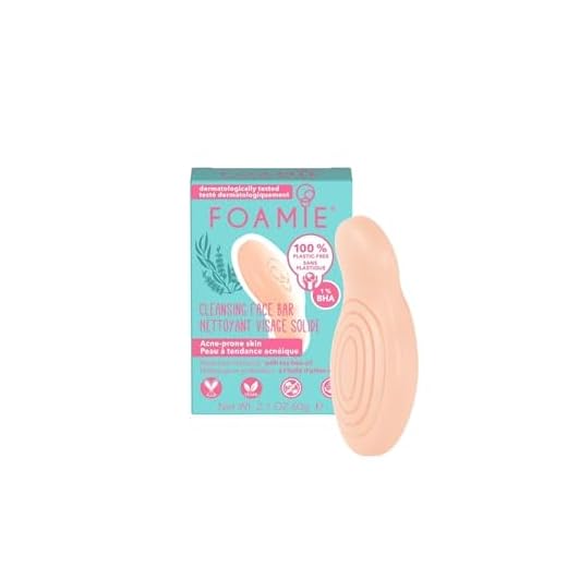 Foamie Limpiador facial sólido con acido salicilico - Exfoliante facial y tratamiento acne - Limpiador facial acne solido 100% vegano sin plástico 60g