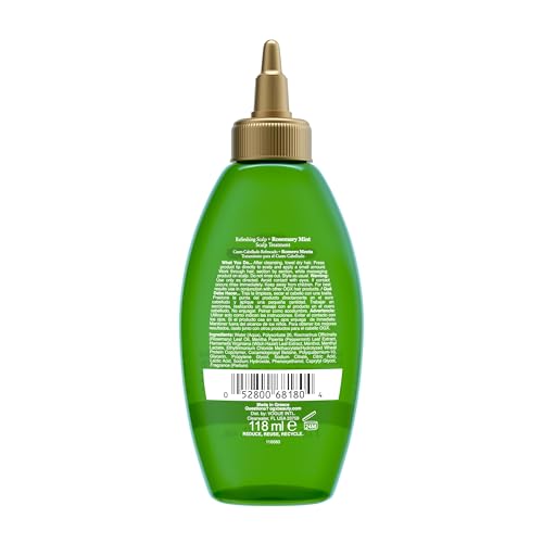 Ogx Extra Strength Refreshing Scalp + Rosemary Mint Scalp Treatment, Refreshing Scalp Treatment To Help Remove Scalp Buildup, Minty Leave-In Dry Scalp Treatment For Shiny Hair thumb #4