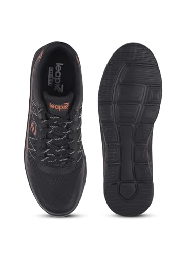 Image of Liberty LEAP7X ZIGGY-1E Sports Shoes for Men with Mesh Upper | EVA Sole Lacing Running Shoes | Memory Foam Insole | Walking, Gym, Outdoor Wear | Quick-Wear Elastic Laces | Comfortable Footbed