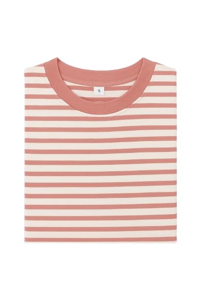 Image of Children's Striped Cotton T-Shirt, Classic Design, Multiple Colors, Age 1-7