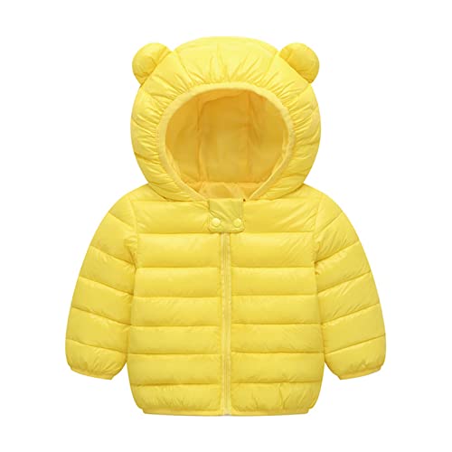 Toddler Kids Baby Girls Boys Hooded Outdoor Solid Jacket Warm Windproof Coat Youth Warm Coat
