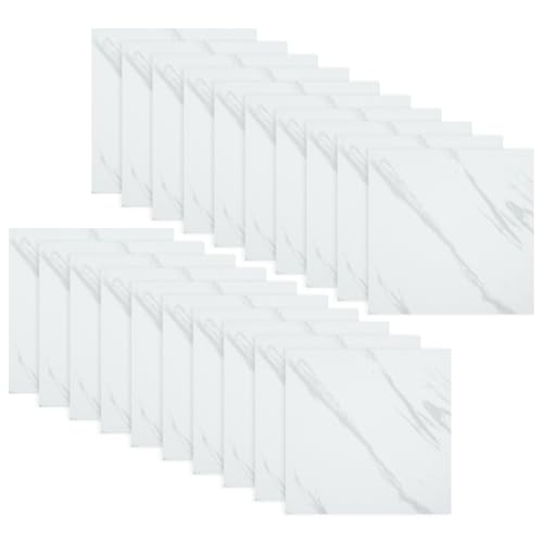 Sol PVC blanc marbre pour espaces à forte activité et cuisine