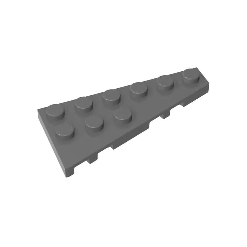 Gobricks 54383 Circular Plate Wedge Plate 6x3 Right 50 Pieces GDS-550 Compatible with Lego Building Blocks Color:Dark Bluish Gray — image 1