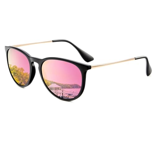 Lunettes de soleil polarisées protection UV maximale et verres ronds