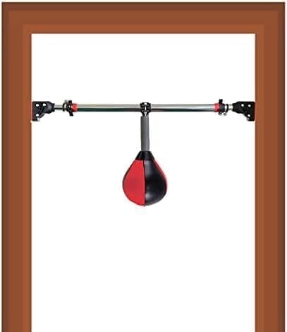 Speed Bag for Boxing, Speedball Boxing Bag, Hanging Punching Bag Portable Red Reflex Ball Quick Punching Bags for Adults Children Teenagers, Doorway Door Frame