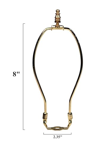 image for Creative Hobbies 8-Inch Lamp Harp Kit - Gold Finish | Regular Weight H