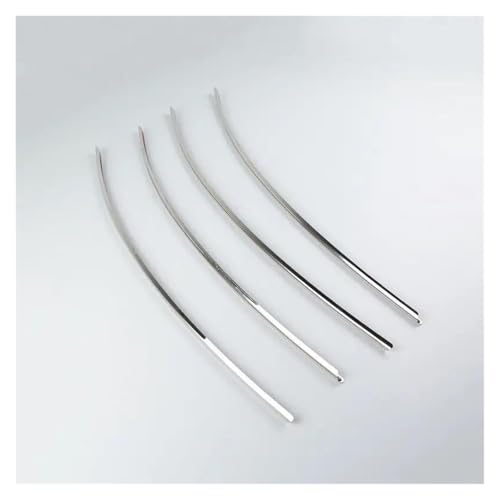 DZSLLOOI Griglia Anteriore Auto Anteriore Fendinebbia Copertura Griglia Doghe Trim Adesivi per A6 C7 2012-2015 Esterno Fendinebbia Decorazione Strisce Accessori Griglia Radiatore