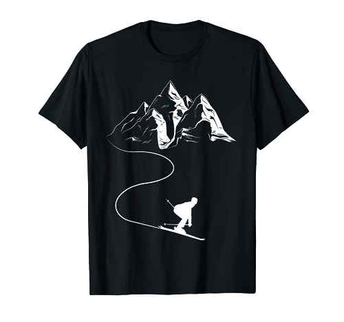 Idea regalo ideale per lo sci, il salto con gli sci, l'arrampicata, lo sci, gli sport invernali, lo Snowboard o le Escursioni in Montagne. Regalo Divertente Per Lo Sci, Ogni sciatore amerà questo progetto di Sci Montagne.