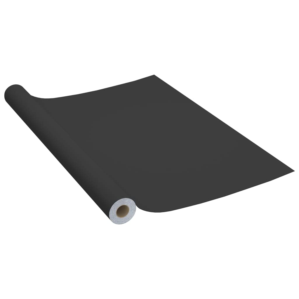 SKM Self-Adhesive Furniture Film Black 196.9