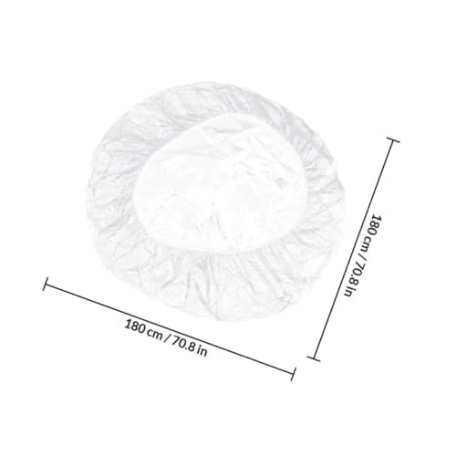 Mantel elástico redondo antimanchas de PVC para proteger mesas de madera 3