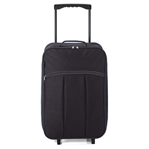 Maleta de Cabina Plegable, Equipaje de Mano, Especial Low Cost. (BZ5371 Negro)