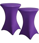 Amazon.com: Cocktail Spandex Round Tablecloth, 2 Pack 24